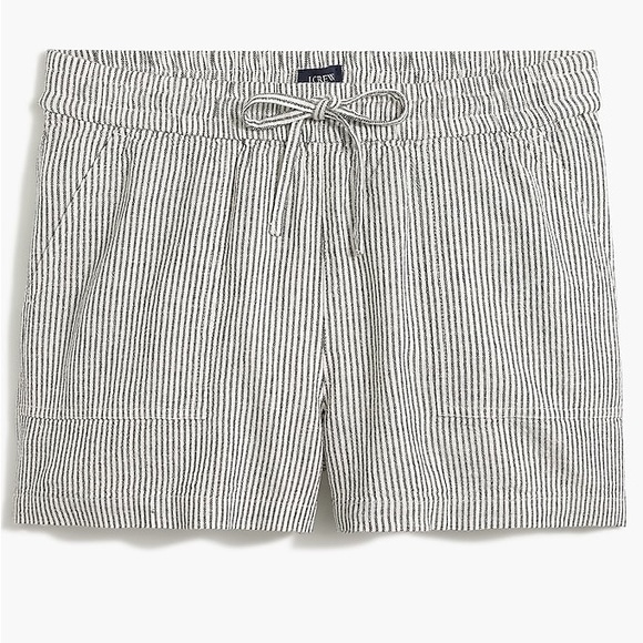 J.Crew Linen-blend Drawstring Shorts - Picture 2 of 5
